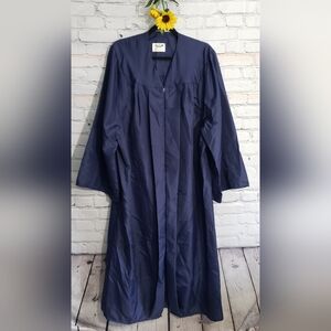 Jostens graduation gown dark blue size 5'10" - 6'0"